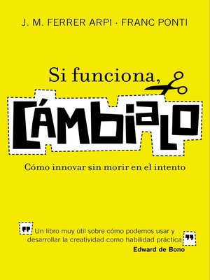 cover image of Si funciona, cámbialo